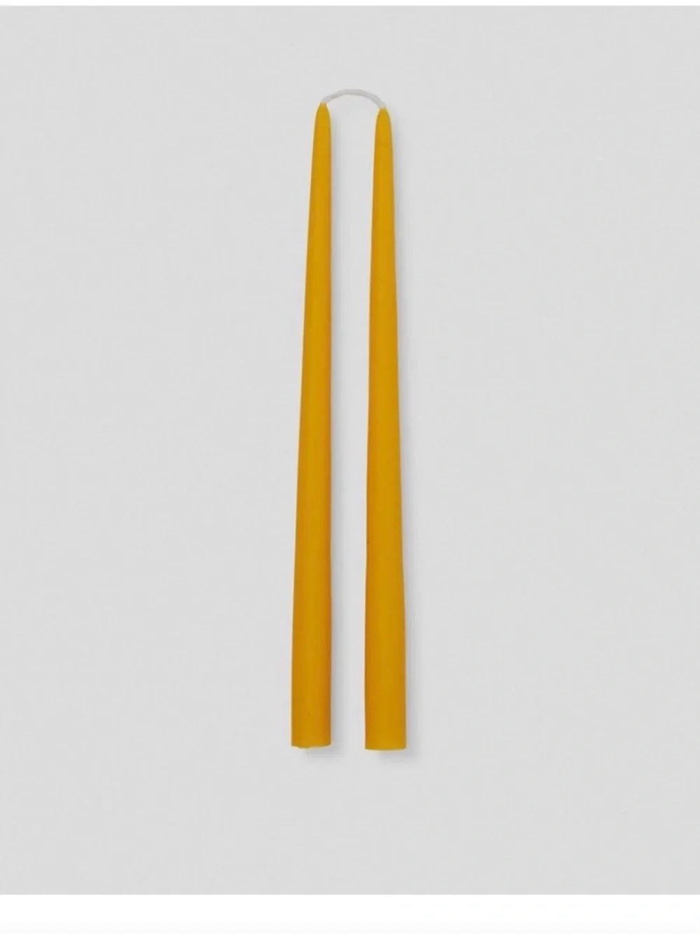Honey I'm Home Beeswax Taper Candles - Yellow set of 2